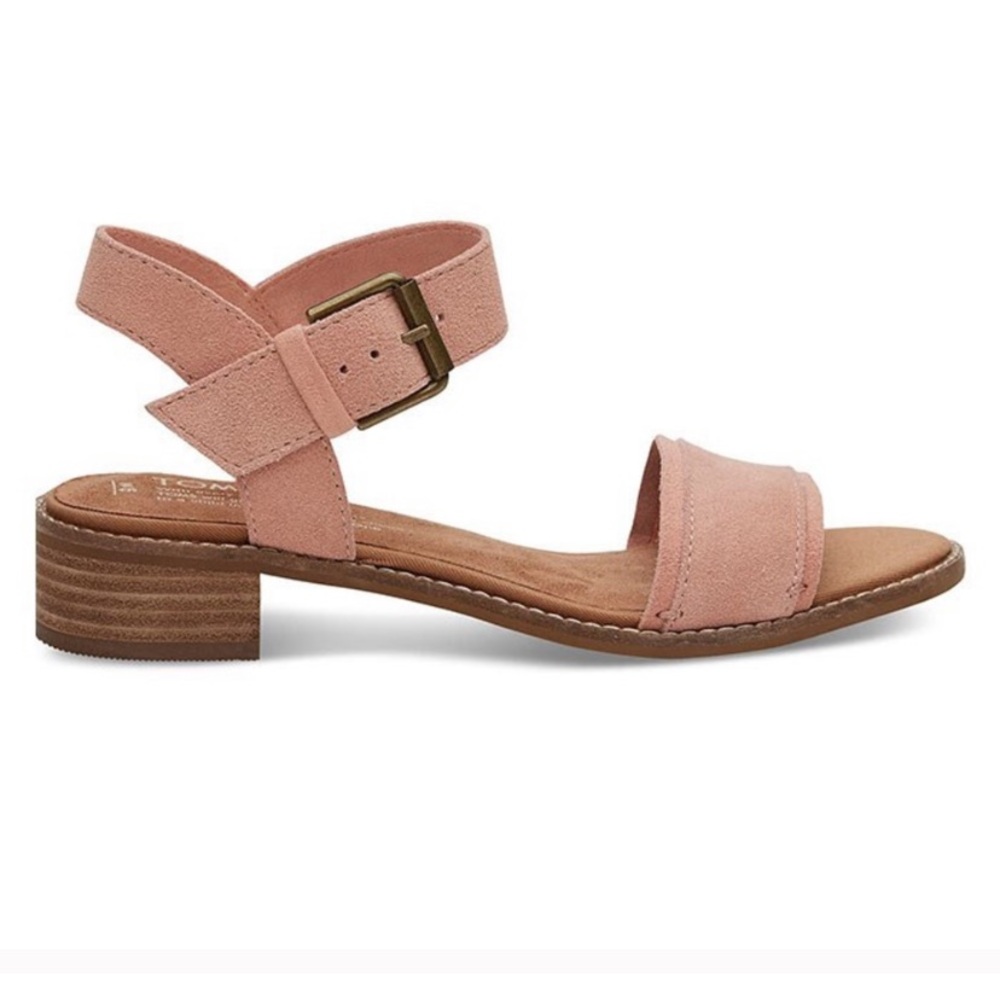 Toms Blush Pink Camilla Strap Sandals